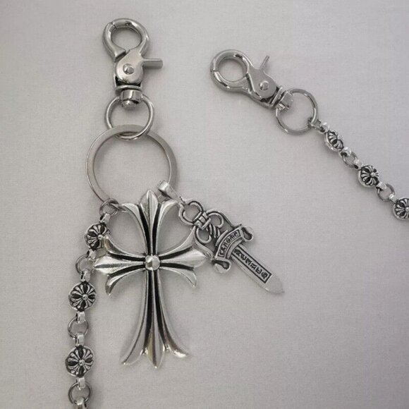 Cross Pants Wallet Chain Biker Trucker Keychain Jean Key Chain for Men W… - Picture 7 of 7